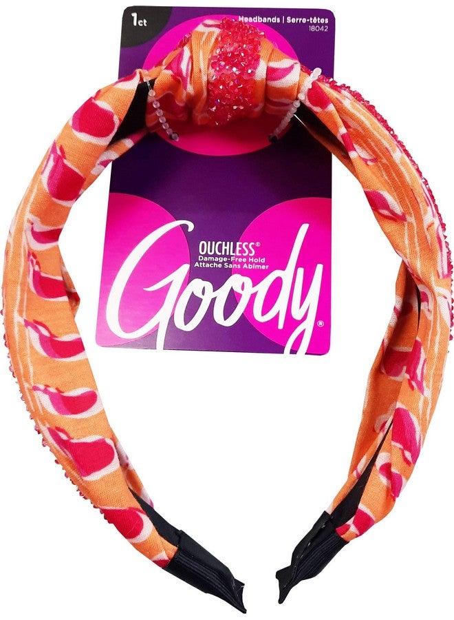 قودي  عصابة رأس من Ouchless بطباعة عصرية ومريحة تناسب جميع أنواع الشعر وإكسسوارات الشعر للفتيات - Image 1