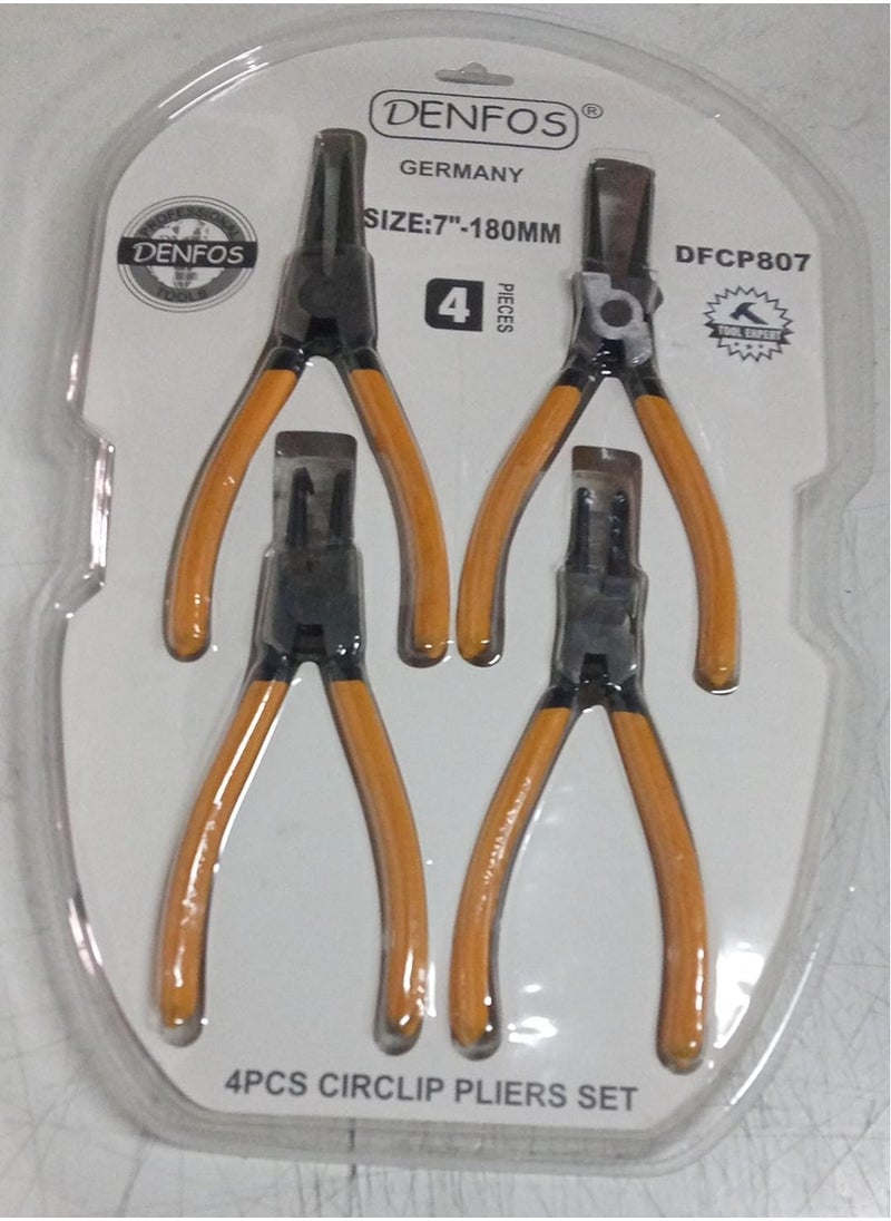 DENFOS 180mm Circlip Pliers Set 4pc  - Image 2