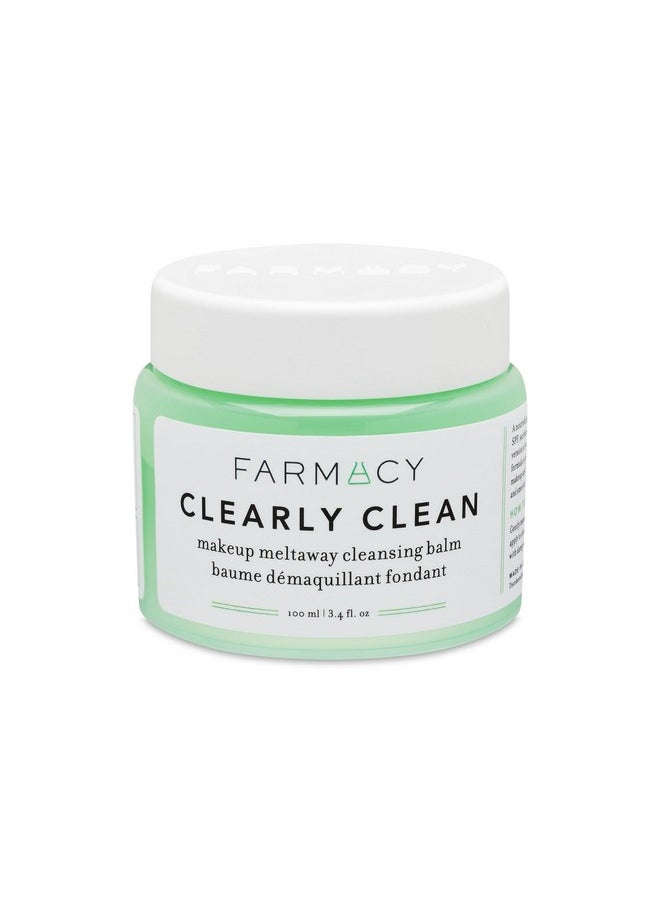 FARMACY - Armacy Makeup Remover Cleansing Balm Clearly Clean Fragrancefree Makeup Melting Balm Great Balm Cleanser For Sensitive Skin (3.4 Fl Oz) - Image 1