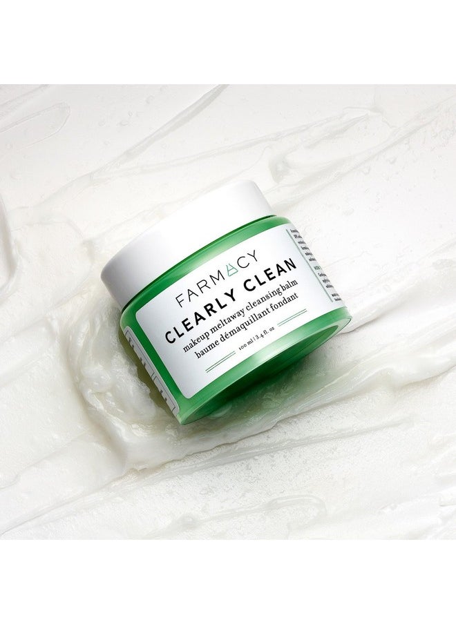 FARMACY - Armacy Makeup Remover Cleansing Balm Clearly Clean Fragrancefree Makeup Melting Balm Great Balm Cleanser For Sensitive Skin (3.4 Fl Oz) - Image 1