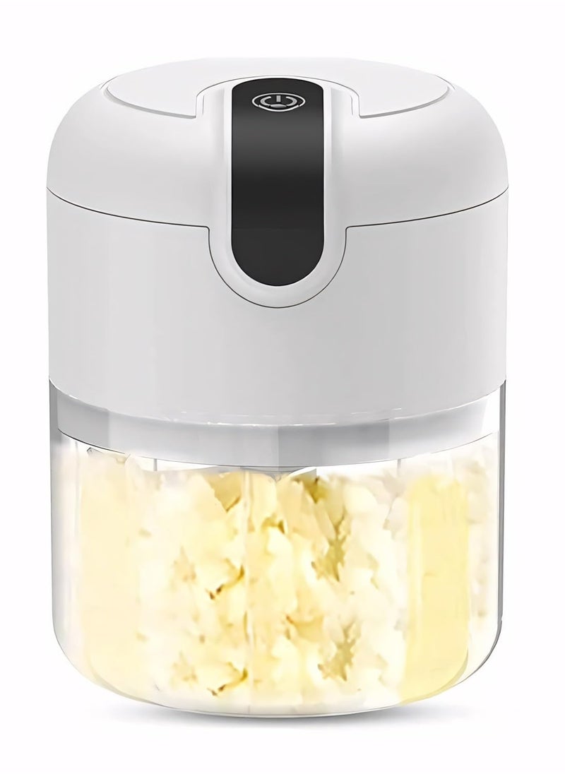 LIMITLESS Limitless Multi-Function Electric Mini Food Processor - Chop, Blend, Slice, and Whisk - Includes 3 Stainless Steel Blades & Whisk for Vegetables, Fruits, Nuts, Meats, and Purees  - Image 1