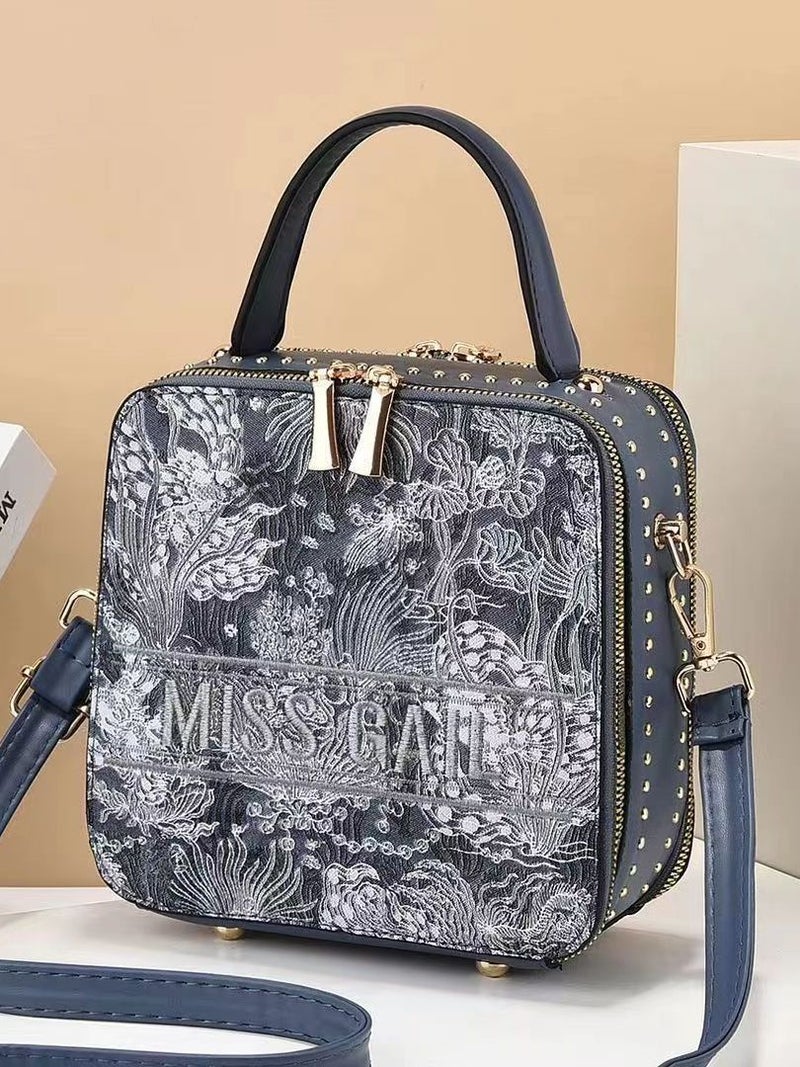 Factory High-End Small Square Bag Casual Fashion Handbag Western Style Simple Shoulder Bag Student Lady Bag - Image 4