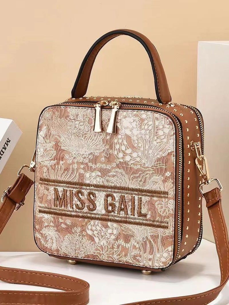 Factory High-End Small Square Bag Casual Fashion Handbag Western Style Simple Shoulder Bag Student Lady Bag - Image 5