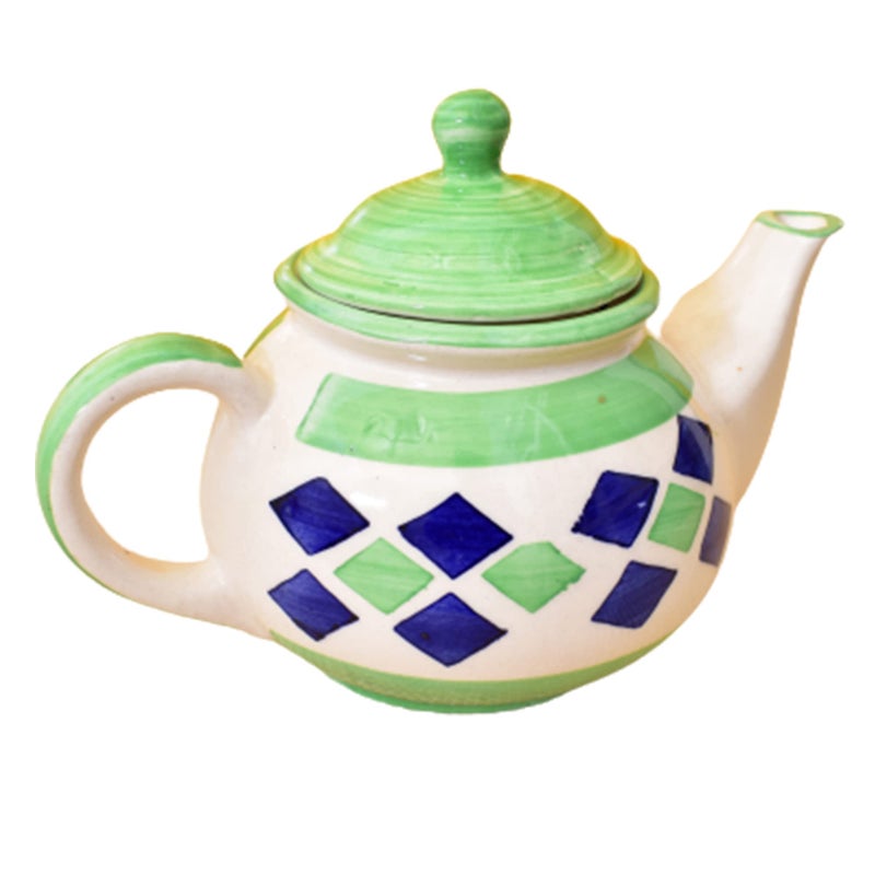 KunhaR Ceramic Teapot - 1 Piece, Green, 1000 ml - Image 1