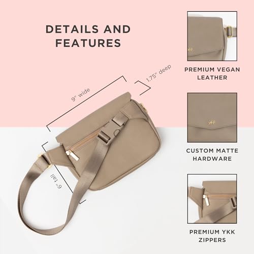 Freshly Picked Classic Park Pack Belt Bag, Fanny Packs for Women, Wear as a Waist Bag or Crossbody (Aspen) - Image 3