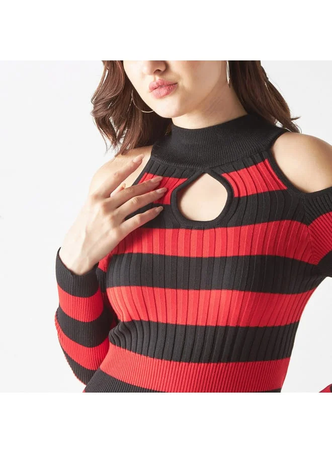 2Xtremz Striped Knit Dress