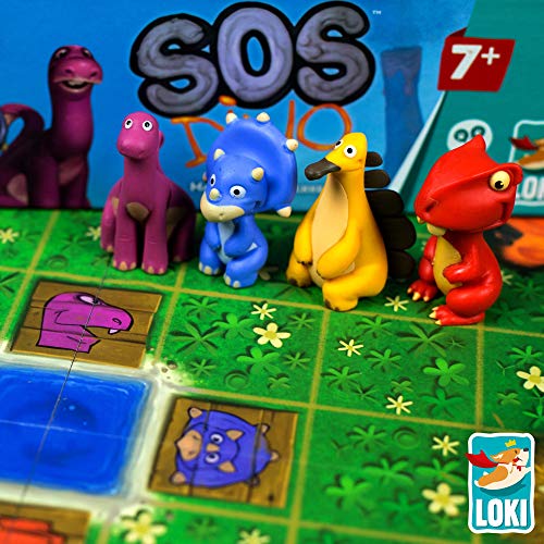 Loki: SOS Dino Game, -Tile Placement Tabletop -Board Game, Strategy, Cooperative, Easy to Play, Family Game, 1 to 4 Players, Ages 7 and Up - Image 5