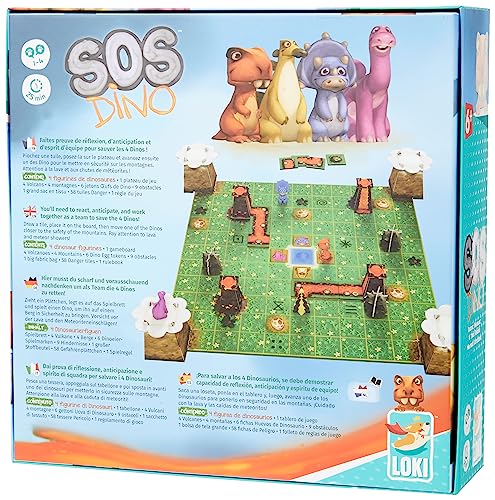 Loki: SOS Dino Game, -Tile Placement Tabletop -Board Game, Strategy, Cooperative, Easy to Play, Family Game, 1 to 4 Players, Ages 7 and Up - Image 3
