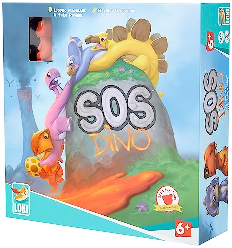 Loki: SOS Dino Game, -Tile Placement Tabletop -Board Game, Strategy, Cooperative, Easy to Play, Family Game, 1 to 4 Players, Ages 7 and Up - Image 1