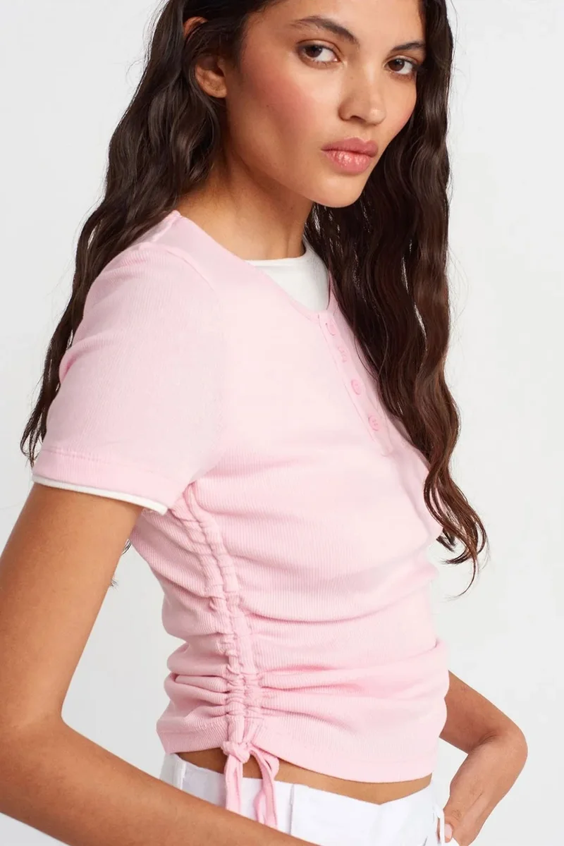 DILVIN Women's Cotton Slim Fit Crew Neck T-Shirt