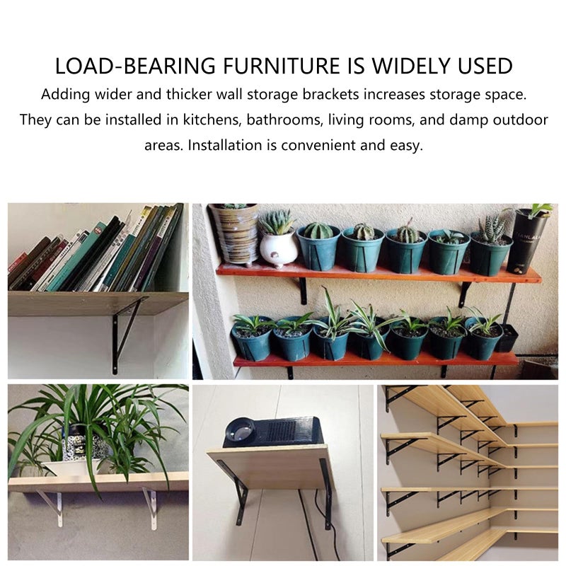 Steel Wall Mounted Floating Shelf 150mm Space Saving Display Organizer - Image 4