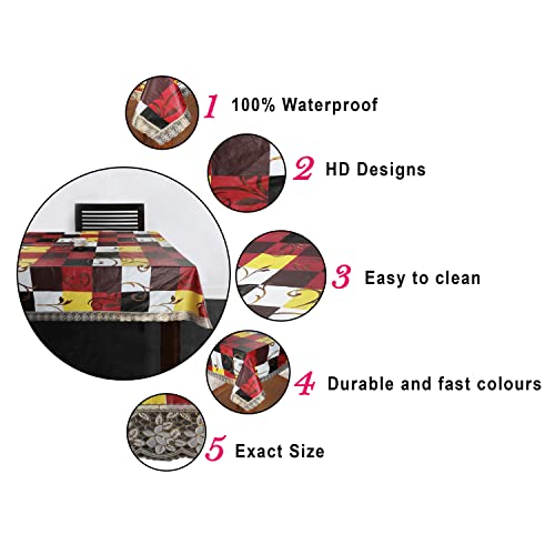 Homerz Premium Dining Table Cover for 6 to 8 Seater, 60 x 90 inch Size, Waterproof and Dustproof (Intel) - Image 4