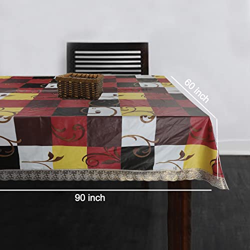 Homerz Premium Dining Table Cover for 6 to 8 Seater, 60 x 90 inch Size, Waterproof and Dustproof (Intel) - Image 2