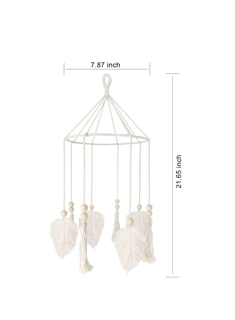 Boho Crib Mobile,Neutral Baby Crib Mobile,Baby Mobile for Crib,Boho Nursery Decor,Handmade Baby Mobile,Baby Ceiling Mobile Baby Nursery Decoration - Image 4