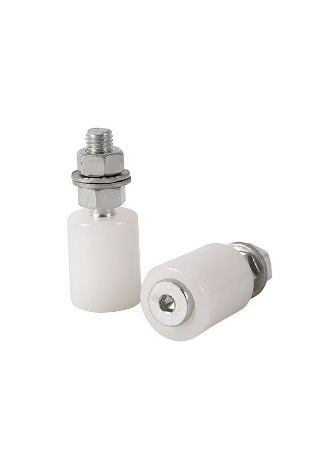 LAWAZIM Nylon Cylinder Roller with Metal Bolt – 40x32mm – for Sliding Mechanisms - Image 2