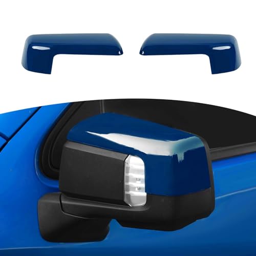 JOSHELA for Silverado Side Mirror Cover Cap Trim Blue Fit for Chevy Silverado/GMC Sierra 2019-2025 Blue Exterior Accessories 2pcs - Image 1
