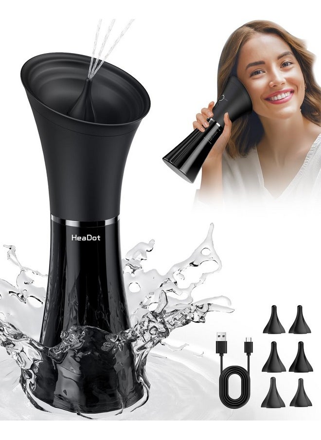 HeaDot HeaDot Ear Wax Removal with Smart Water Temperature, Water Powered Ear Cleaner with 6 Tips, Safe and Effective Ear Wax Removal Kit with 4 Pressure Levels - IPX7  - Image 1
