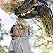 Gemini&Genius Dinosaur Toys Tyrannosaurus Rex and Blue Velociraptor Hand Puppets Dinosaur Animal World Action Figure Set Funny Scared Head Hand Puppets for Home Stage and Class Role Play Toys - Image 3