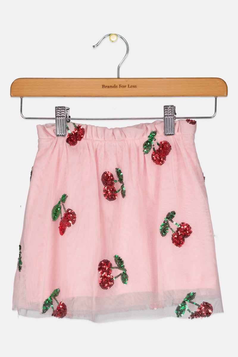 Reserved Toddlers Girl Sequin Skirt, Pink - Image 2