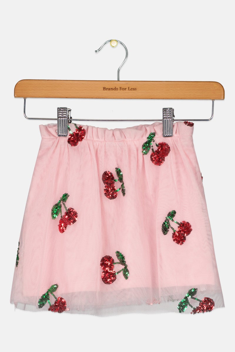 Reserved Toddlers Girl Sequin Skirt, Pink - Image 1
