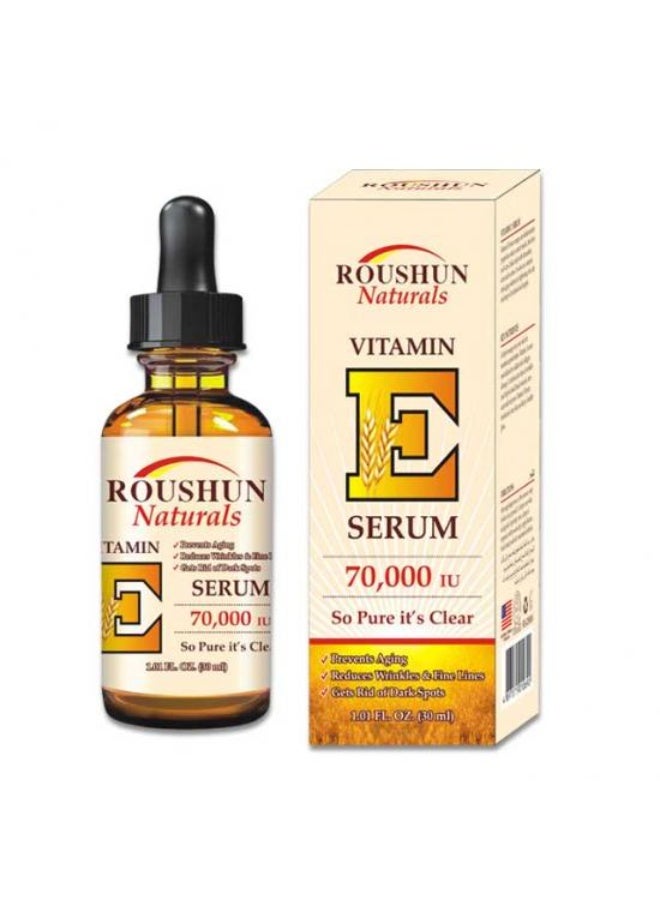 ROUSHUN Naturals Vitamin E Serum, 70,000 IU, 30ml - Image 1