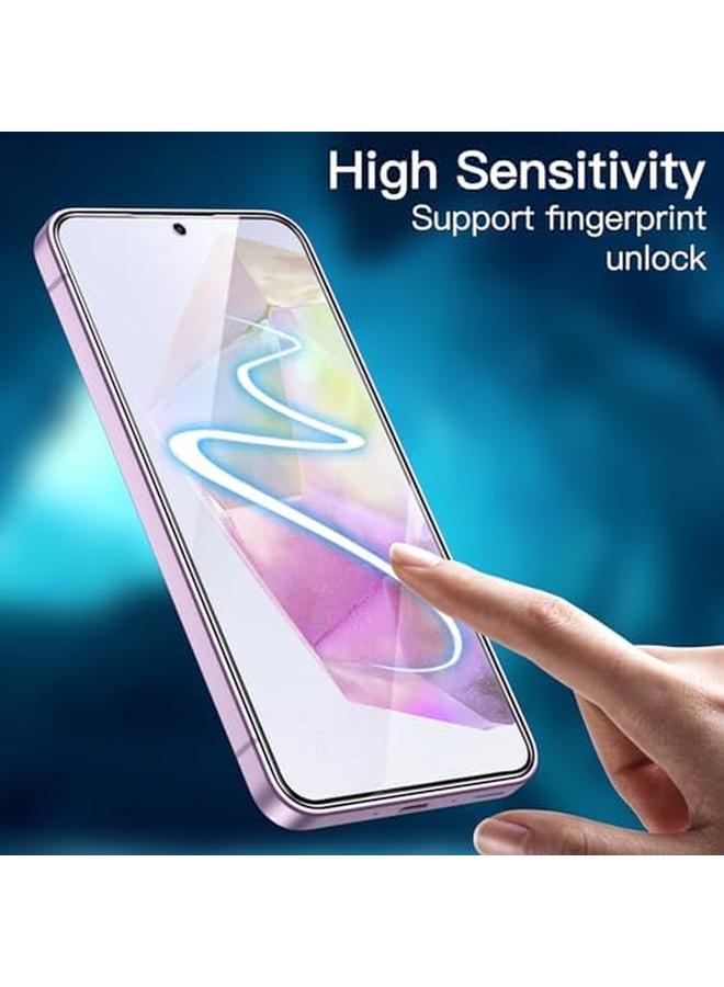 Jetech Screen Protector For Samsung Galaxy A35 5G 6.6 Inch 9H Tempered Glass Film Anti Scratch HD Clear 3 Pack - Image 5