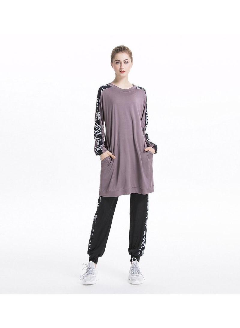 Loquat Muslim Casual Round Neck Tracksuit Sets  - Image 1