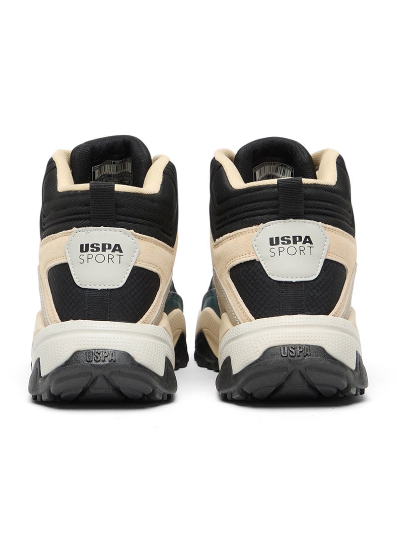U.S. Polo Assn. Women's Beige High-Top Sneakers - Rugged Style with Durable Sole and Multi-Color Accents for Outdoor Wear  - Image 4
