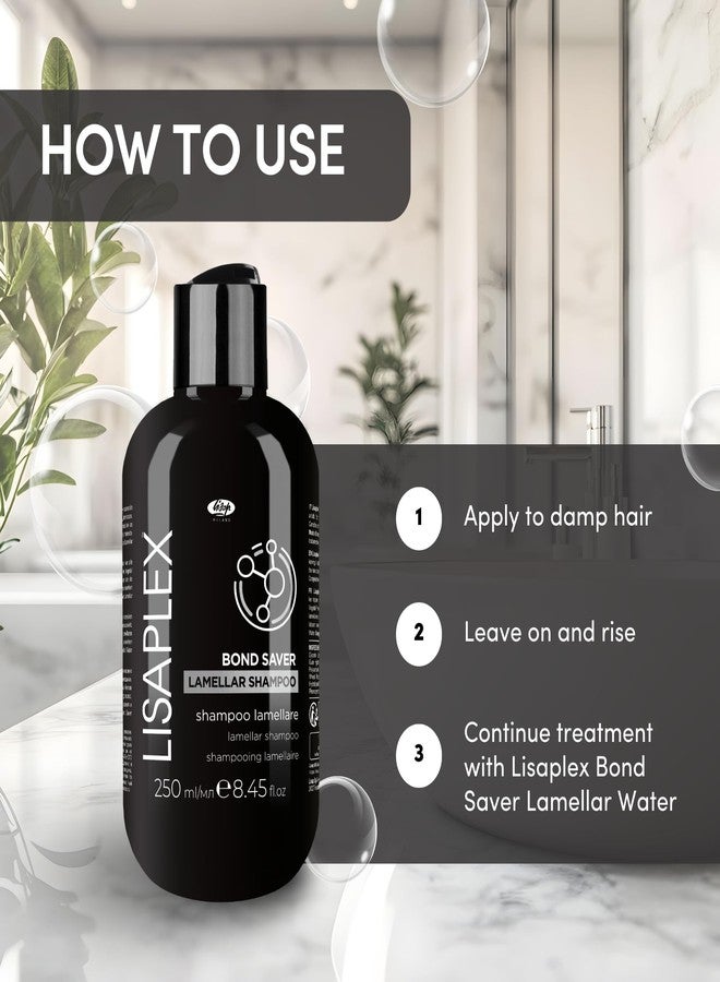 Lisap Lisaplex Lamellar Hair Shampoo, Bonding Shampoo for Strengthening & Repair, Shiny Soft Hair Care for All Hair Types, Gentle Formula, Vegan, Cruelty Free, Paraben Free, SLS/SLES Free, 250ml - Image 5