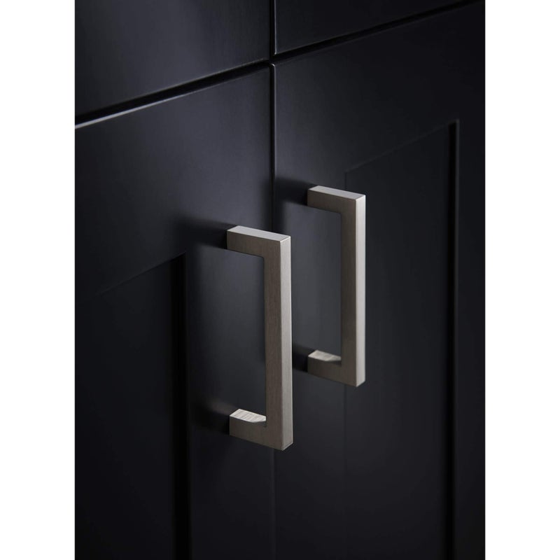 Top Knobs مقبض بار مربع 12" من مجموعة نوفو III من توب نوبز، أسود مسطح - Image 2