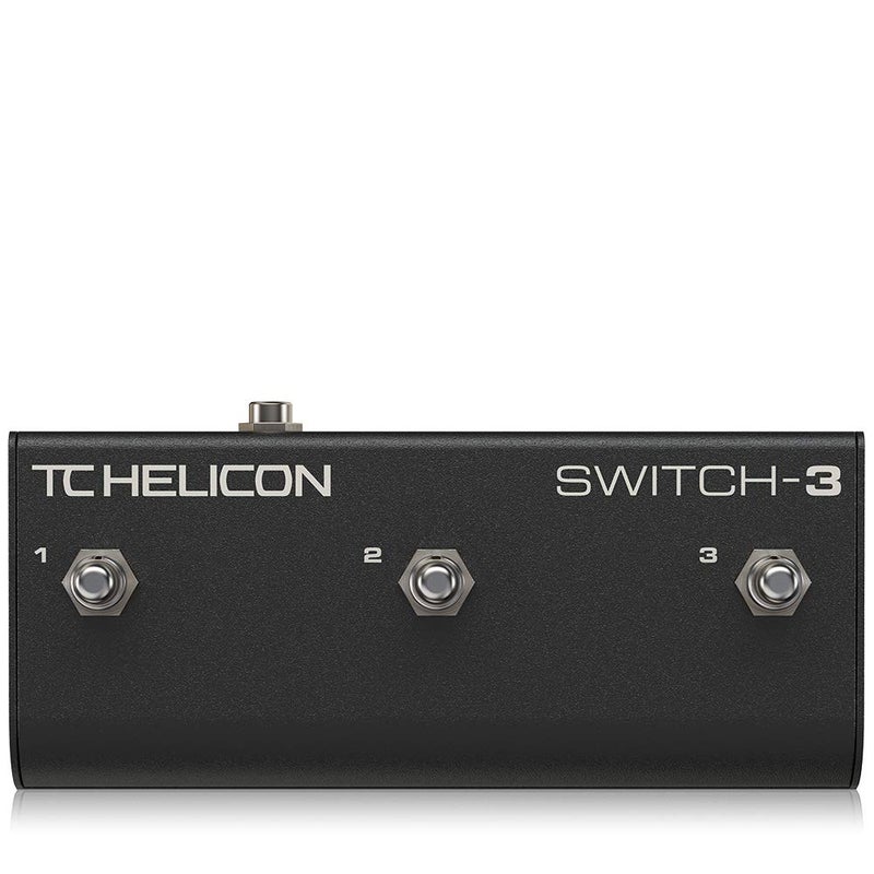 TC HELICON TC-Helicon Switch-3 Black 3-Switch Accessory Pedal for Harmony-M, VoiceWorksPlus, VoiceDoubler and VoiceWorks, Model 964100002