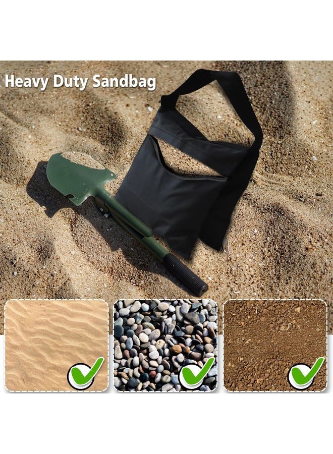 Eurmax USA Photography Sand Weight Bags Heavy Duty Saddlebags for Photography Video Equipments, Backdrop Stand, Light Stand,Photo Tripod, Canopy Tent, Umbrella Base, Fishing Chair,Picnic Table 2-Pack - Image 3