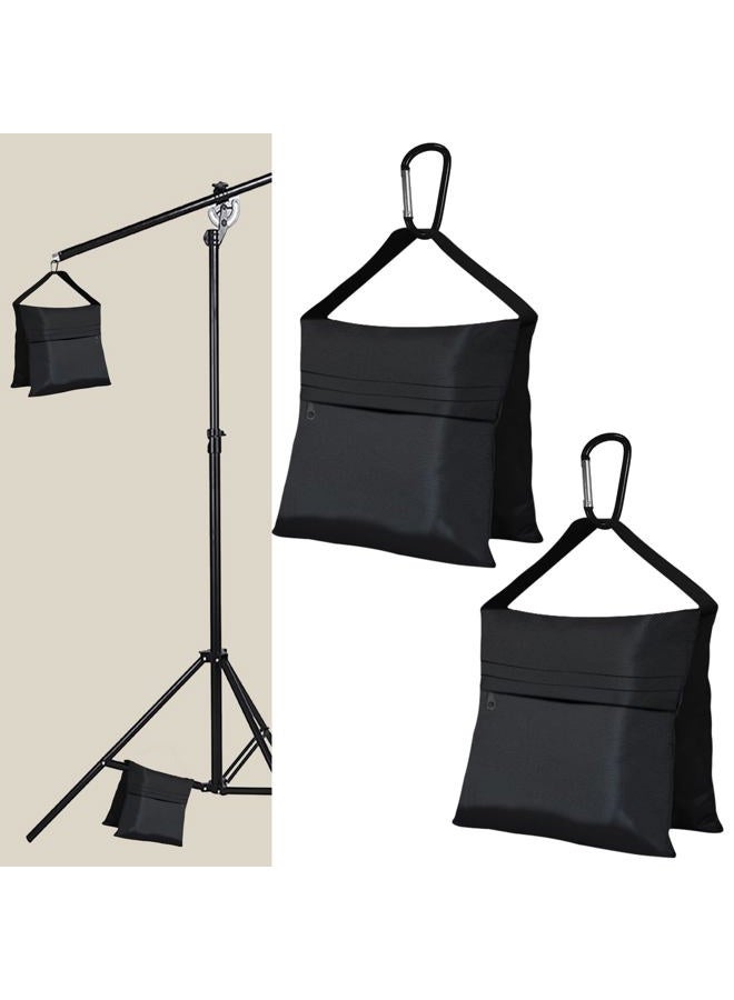 Eurmax USA Photography Sand Weight Bags Heavy Duty Saddlebags for Photography Video Equipments, Backdrop Stand, Light Stand,Photo Tripod, Canopy Tent, Umbrella Base, Fishing Chair,Picnic Table 2-Pack - Image 1
