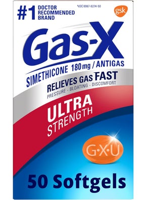 Gas-X Gas-X Ultra Strength Gas Relief Softgels with Simethicone 180 mg for Bloating Relief - 50 Count 