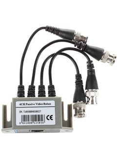 Generic 4 Channel Passive UTP Video Balun for CCTV BNC Male to RJ45 CAT5 Connection  - Image 1