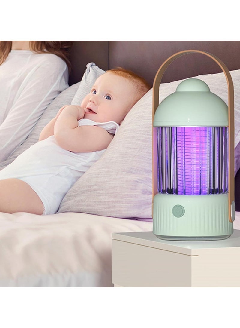 TIGER Indoor Electric Bug Zapper with LED UV Light – 5 W Mosquito Killer Lamp – 365 nm UV Fly and Mosquito Trap for Bedroom & Balcony – Safe Silent Insect Killer (Green) – Corded Pest Control Device  - Image 2