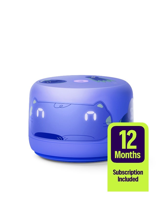 Yasmina Yango Yasmina Lite Smart Speaker + 12months Subscription Include, Touch Controls, Stories, Quran Recitation & Screen-free Content, Khaleeji Arabic & English Purple - Image 1