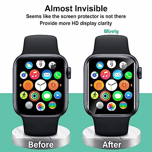 Wisely |3pcs| Screen Guard Protector For Noise Vortex Plus Smartwatch |1.46"| Bubble Free, Easy installation kit, Clear HD, Full Cover - Image 3