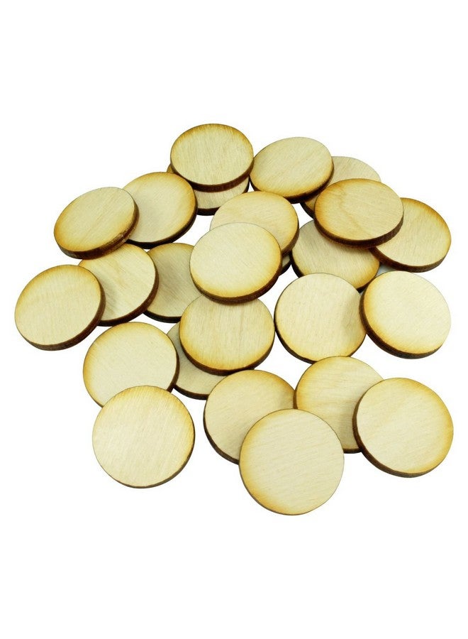 LITKO Miniature Base Set | Role-Playing Games | Laser-Cut 3mm Plywood | 3mm Baltic Birch Plywood | 25 Pack | Circular (25mm) - Image 1