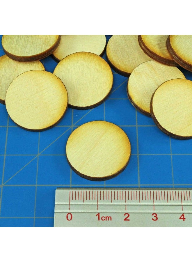 LITKO Miniature Base Set | Role-Playing Games | Laser-Cut 3mm Plywood | 3mm Baltic Birch Plywood | 25 Pack | Circular (25mm) - Image 3