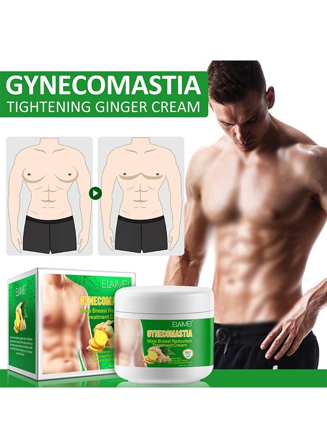 Elaimei Gynecomastia Male Breast Reduction Treatment Cream ​- Tightening Ginger Cream Men's Chest Ginger Cream Ginger Cream 30ml - Image 1