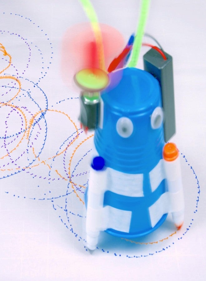 STEM Inventions DIY Doodle Scribble Bot Kit 2 Pack - Drawing Motorized Doodle Art Robot Projects for Kids - STEM & STEAM Robotics Activity, Ages 8 and up - Image 4
