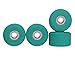 Teak Tuning Apex 71D Urethane Fingerboard Wheels New Street Shape 77mm Diameter Ultra Spin Bearings Made in The USA Teak Teal Colorway - Image 3