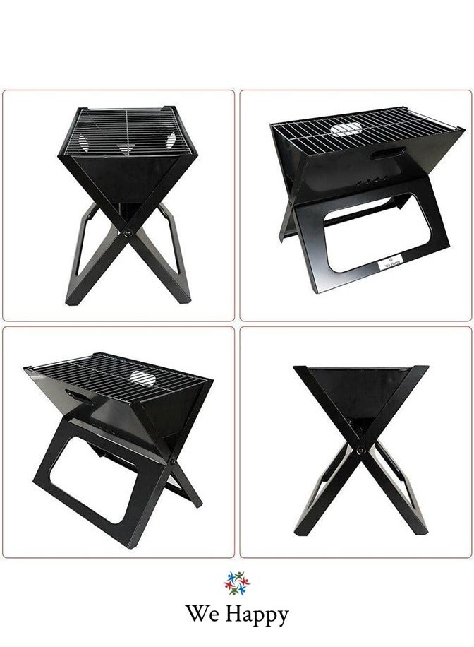 We Happy X Type Barbecue Portable Outdoor Charcoal Grill Foldable and Easy to Use - Image 5