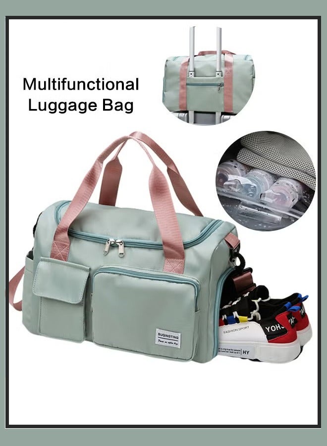 Canway Duffle Bag for Women Sports with Wet Pocket Shoe Compartment Overnight Weekender Travel Bag Thicken Sports Tote Gym Bag Workout Carry on Bag with Adjustable Strap - Image 1