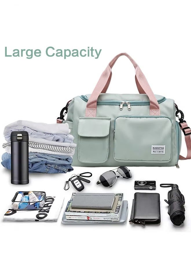 Canway Duffle Bag for Women Sports with Wet Pocket Shoe Compartment Overnight Weekender Travel Bag Thicken Sports Tote Gym Bag Workout Carry on Bag with Adjustable Strap - Image 5