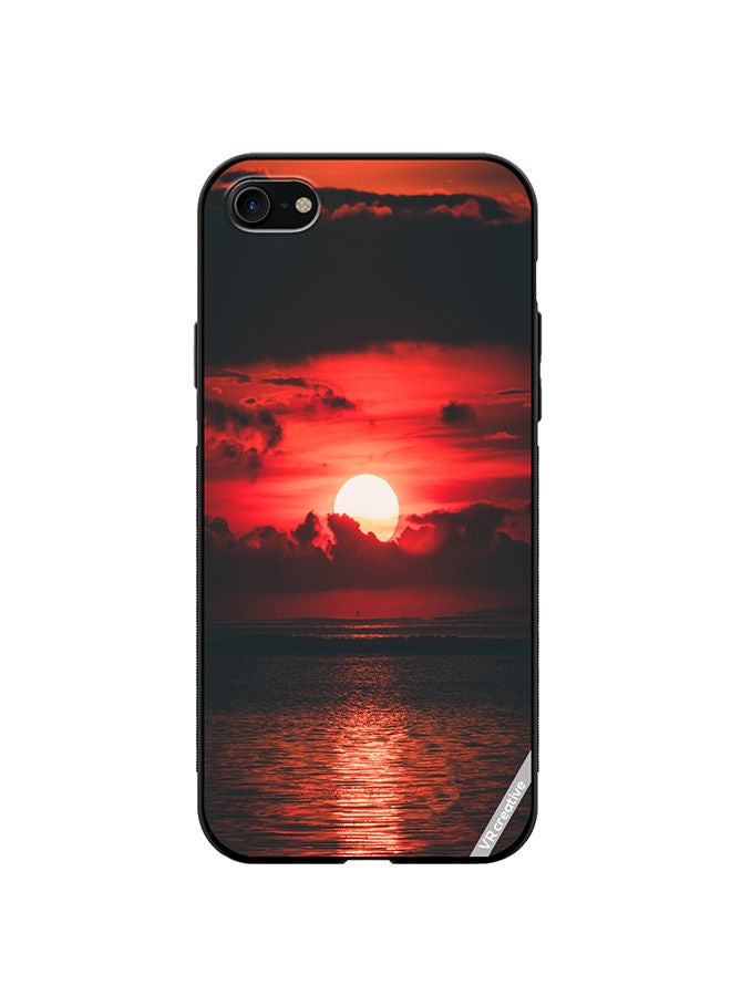 VR CREATIVE Protective Case Cover For Apple iPhone SE (2022) Loving Sun Design Multicolour - Image 1