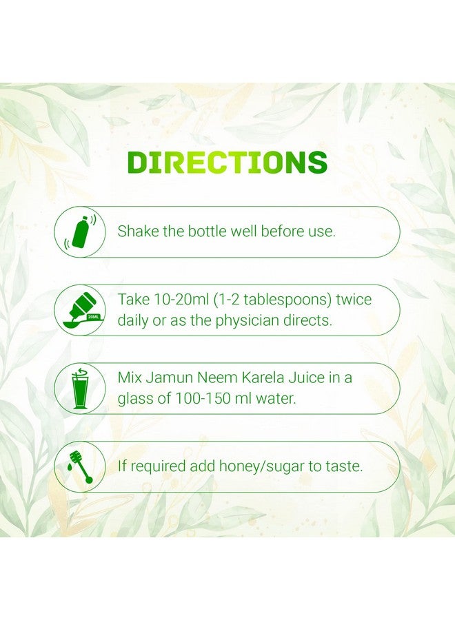 Dabur Jamun Neem Karela Juice - 1L | Helps Control Blood Sugar Level & Reduces Bad Cholesterol | Good for Metabolic & Digestive Health | Ayurvedic Health Juice For Diabetic Care - Image 5