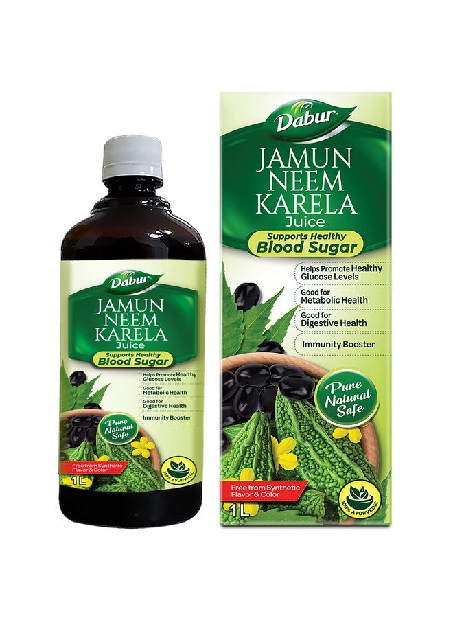 Dabur Jamun Neem Karela Juice - 1L | Helps Control Blood Sugar Level & Reduces Bad Cholesterol | Good for Metabolic & Digestive Health | Ayurvedic Health Juice For Diabetic Care - Image 1