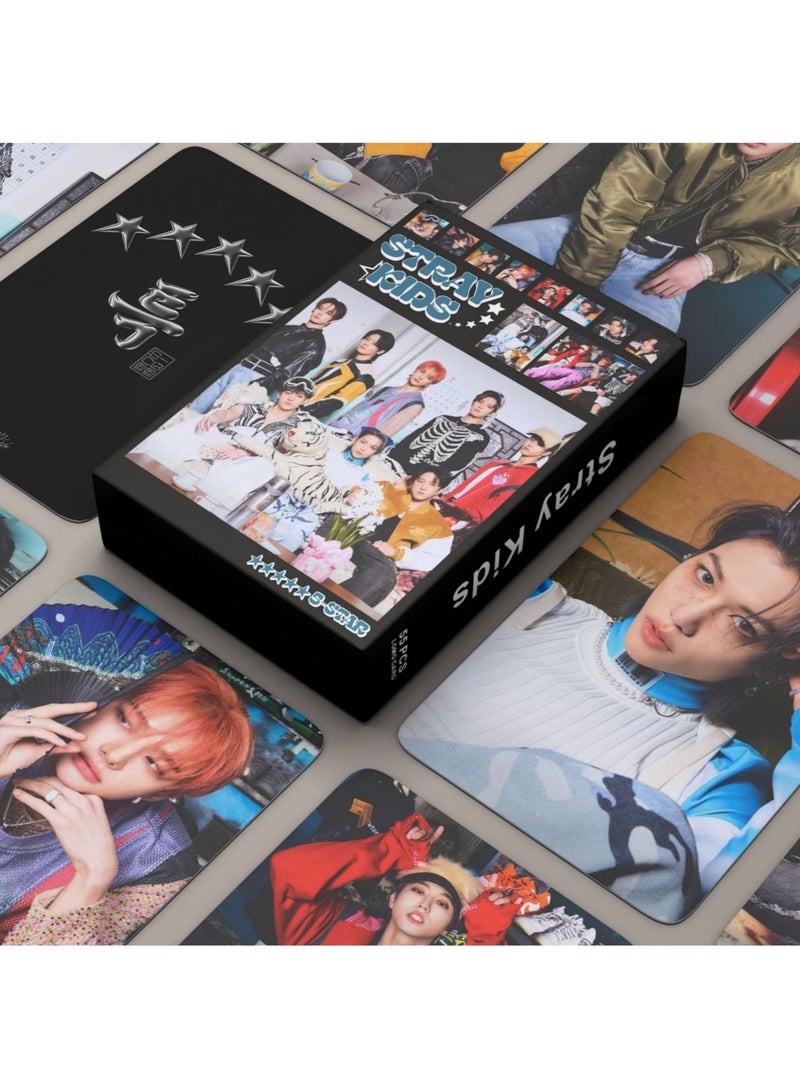 إيهوم بطاقات ستراي كيدز “5 Star” الالبوم الجديد صور لومو 55 قطعة - Image 1